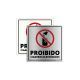 Placa Aviso de Proibição de Fumar