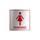 Placa para Sanitário Feminino